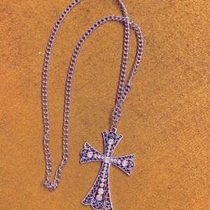 Cross necklace one of a kind handmade.